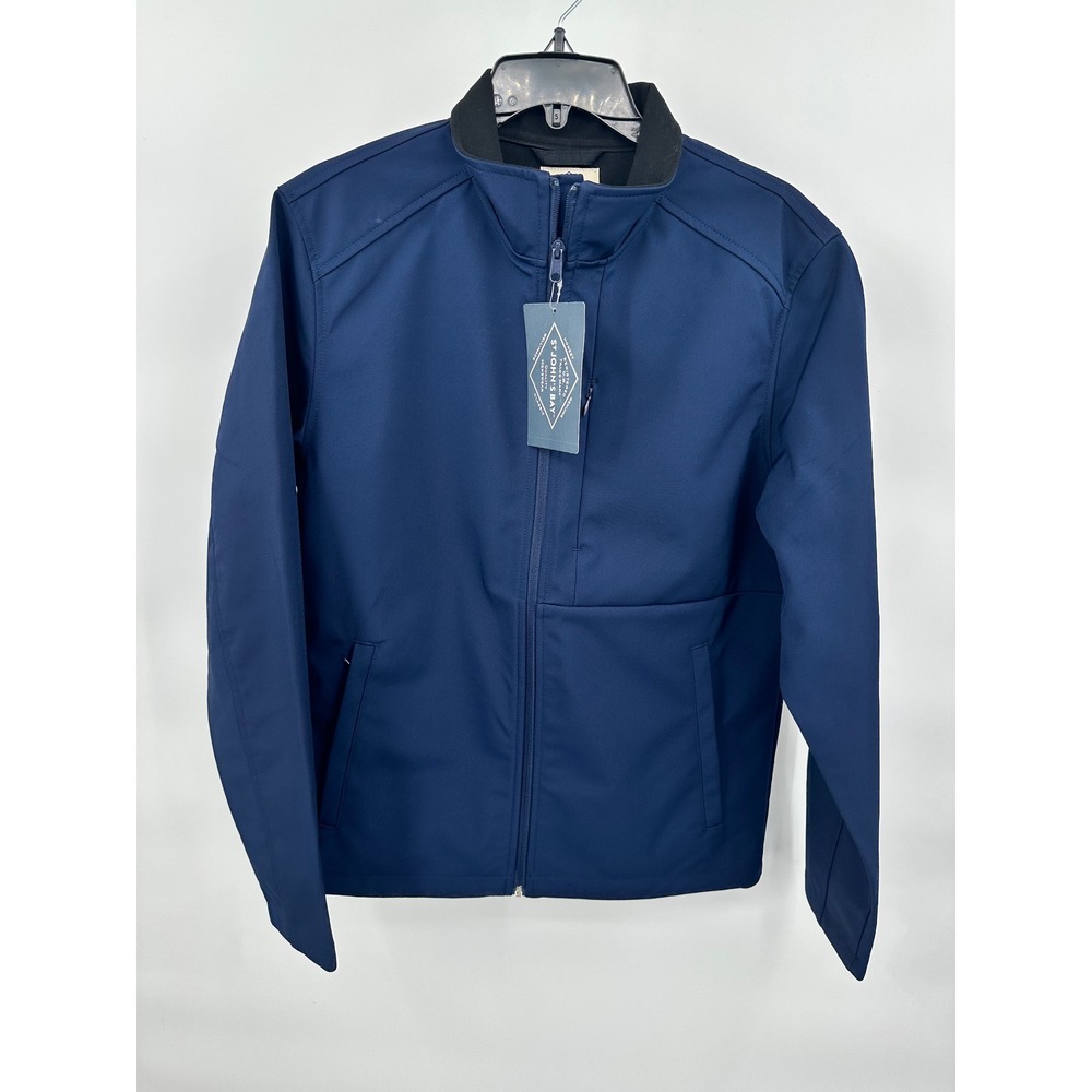 St. John's Bay Mens Jacket Small Bold Navy Blue Warm Water Resistant